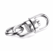Svirvel - drejeled med o-ring. Til nøgleringe m.m. 18 mm
